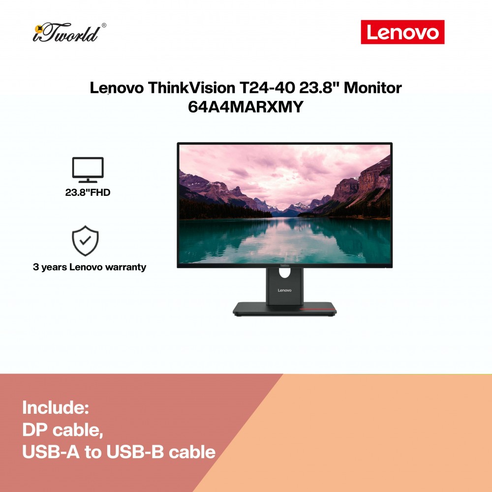 (Pre-order) Lenovo ThinkVision T24-40 23.8" Monitor 64A4MARXMY