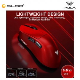 AULA SC900 MAX Wireless Gaming Mouse - Red