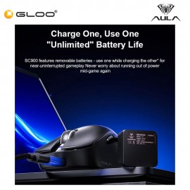 AULA SC900 PRO Wireless Gaming Mouse - White