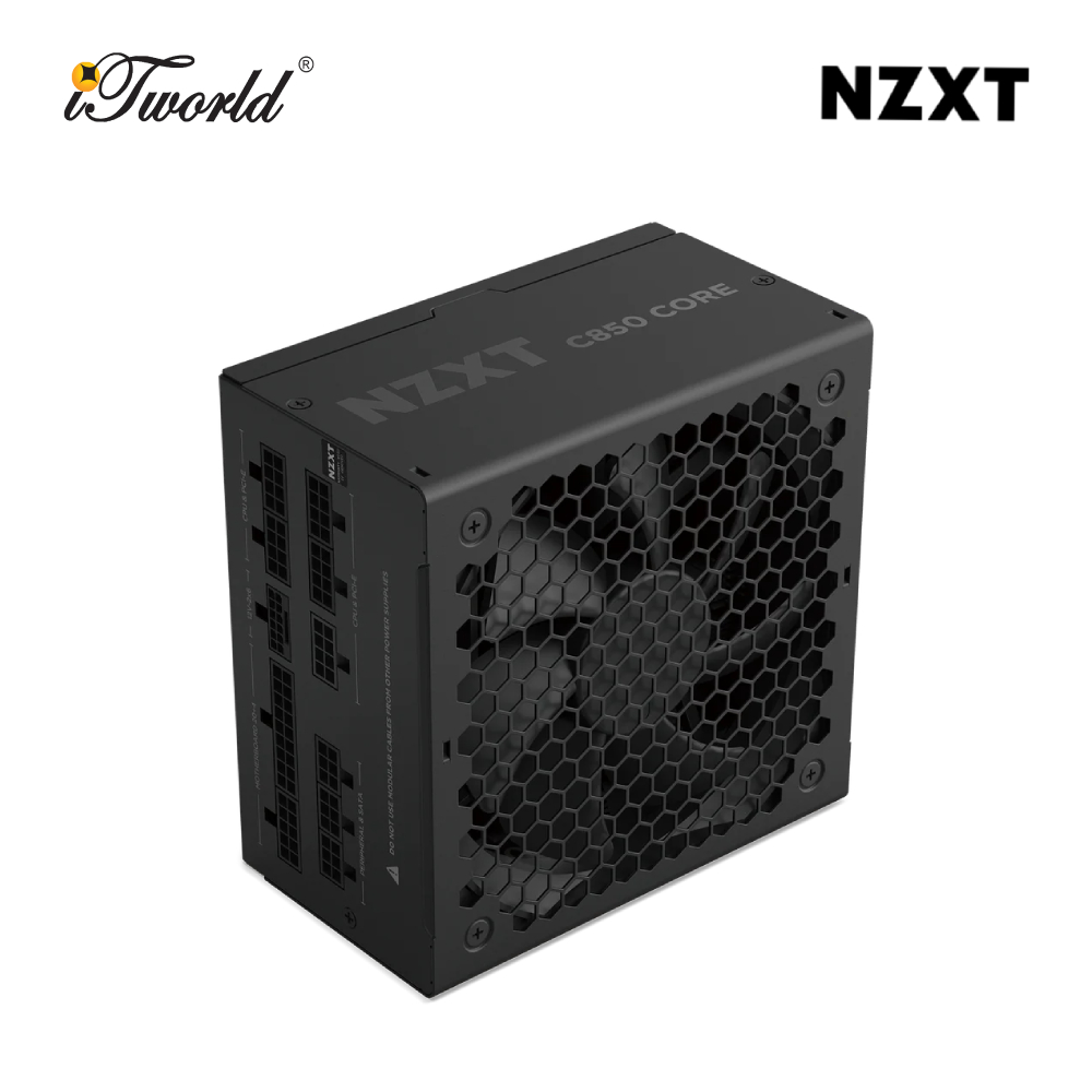 NZXT C850 Core 850W ATX 3.1 Full Modular Gold Power Supply - Black (PA-8G3BB-UK)