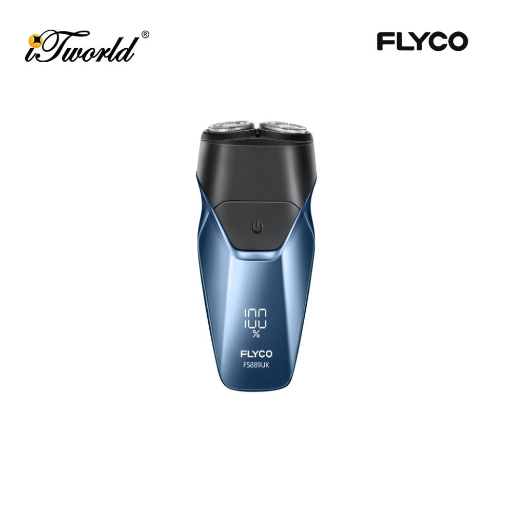 FLYCO Portable Electric Shaver (Rotary) FS889UK - Blue 