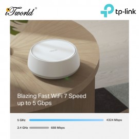 TP-Link Deco BE25 (2-Pack) BE5000 Whole Home Mesh Wi-Fi 7 System (2-Pack) - Deco BE25(2-Pack)
