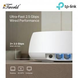 TP-Link Deco BE25 (2-Pack) BE5000 Whole Home Mesh Wi-Fi 7 System (2-Pack) - Deco BE25(2-Pack)