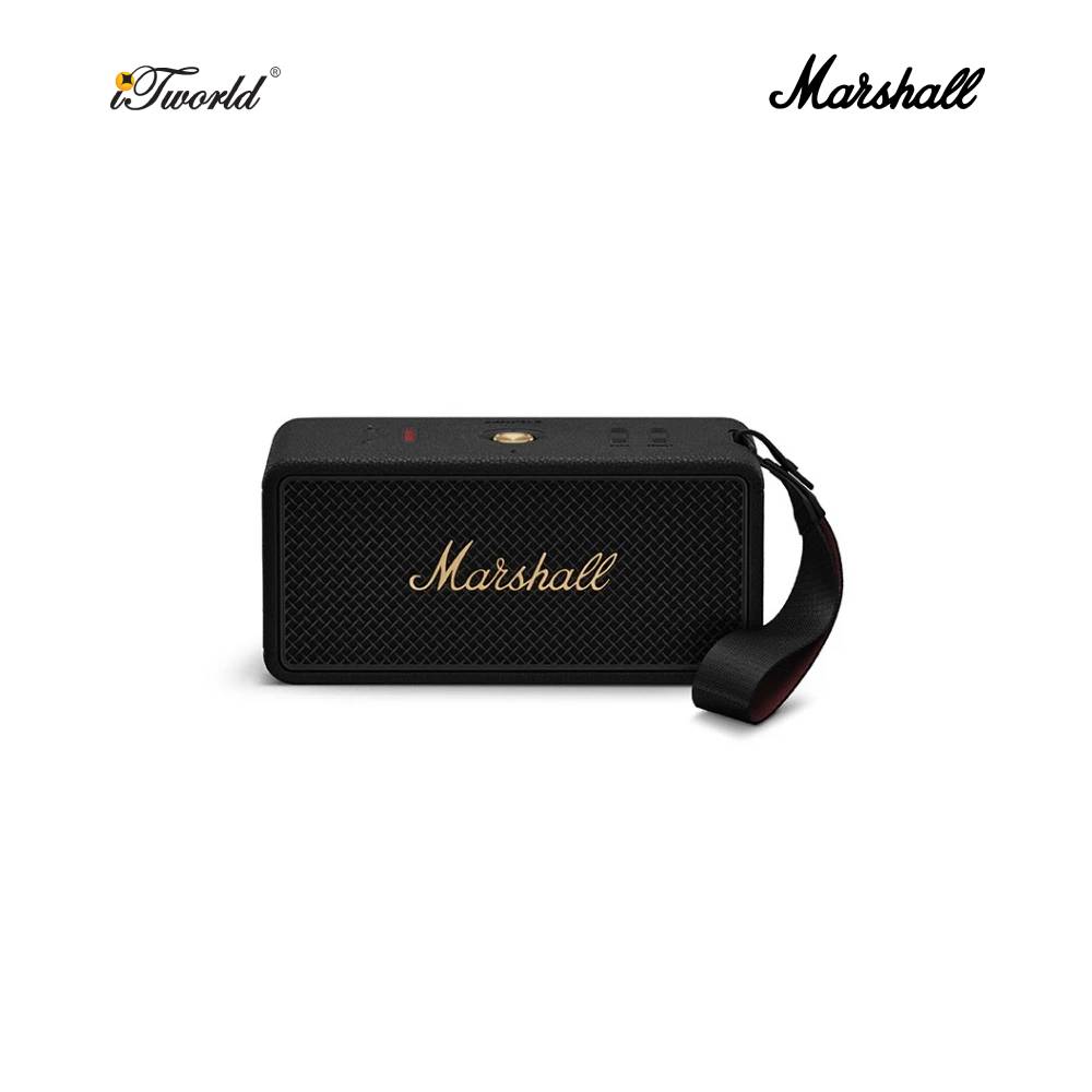 Marshall Middleton II Black and Brass Portable Speaker (1007428)
