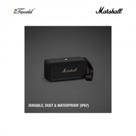 Marshall Middleton II Black and Brass Portable Speaker (1007428)
