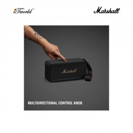 Marshall Middleton II Black and Brass Portable Speaker (1007428)