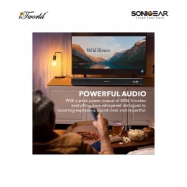 SonicGear SonicBar HD2000 TV PC Bluetooth 5.3 Soundbar 2.0 Channel Speaker 8886411933913