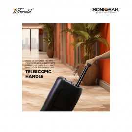 SonicGear HyperBox 1200 Pro Bluetooth 5.4 Rechargeable Portable Trolley Speaker With 2 Mic Sg-Hyperbox-1200-Pro 8886411938475