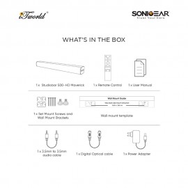 SonicGear StudioBar 500HD Maverick DSP TV SoundBar 8886411911140