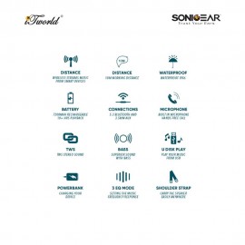 SonicGear Studiobeats HD Portable Speaker 8886411909697