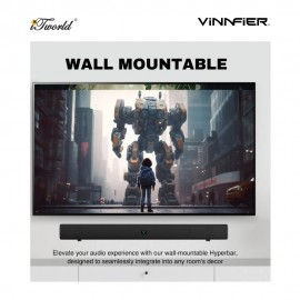 Vinnfier Hyperbar 600 BTRW With Extra Strong Bass Subwoofer 9555637205904