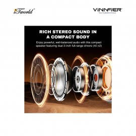 Vinnfier Hyperbar U60 BT (Usb/Bluetooth Connection Soundbar)