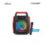 Vinnfier Tango 202 Pro BTRM TWS Super FM Radio Wireless Portable Bluetooth Speaker – Red