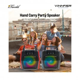 Vinnfier Tango 202 Pro BTRM TWS Super FM Radio Wireless Portable Bluetooth Speaker – Red