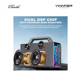 Vinnfier Tango XT9000 WMU Portable Karaoke Bluetooth Speaker With Mic