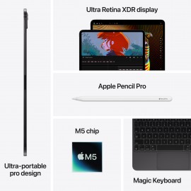 Apple iPad Pro 11-inch M5 Wi-Fi 2TB with Nano-texture Glass - Space Black