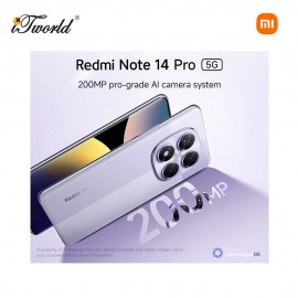 (Pre Order) Redmi Note 14 Pro 5G 12+256GB - Black