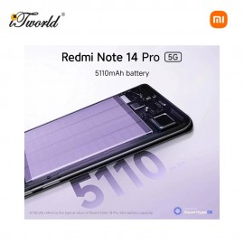 (Pre Order) Redmi Note 14 Pro 5G 12+256GB - Black