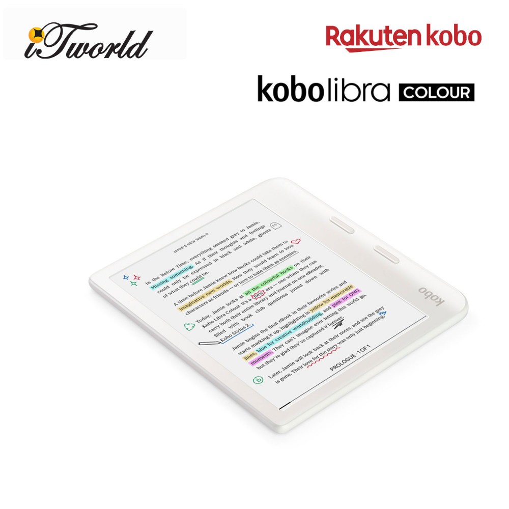 KOBO LIBRA COLOUR WHITE-N428-KU-WH-K-CK